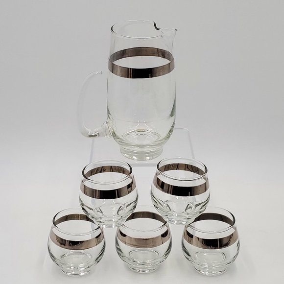 Libbey Silver Band Roly Poly Barware Set - Picture 10 of 16